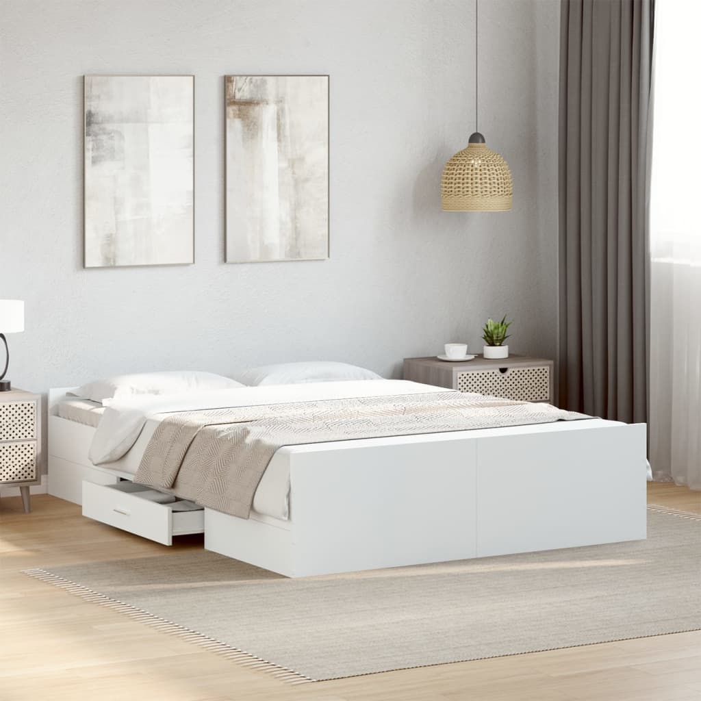 Bed Frame With Drawers Without Mattress Small Double