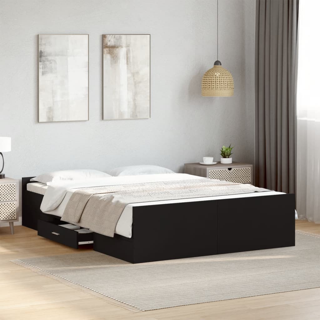 Bed Frame With Drawers Without Mattress Small Double