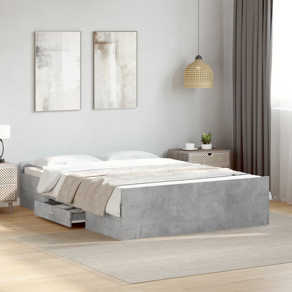 Bed Frame With Drawers Without Mattress Small Double