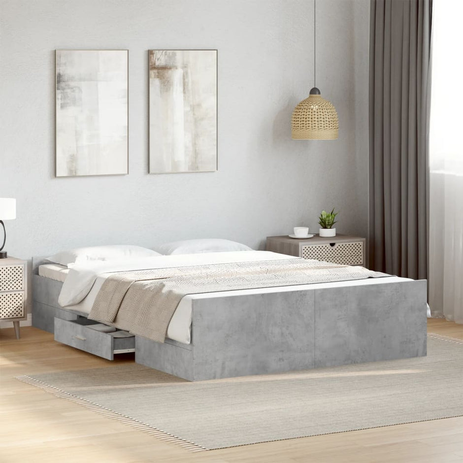 Bed Frame With Drawers Without Mattress Small Double
