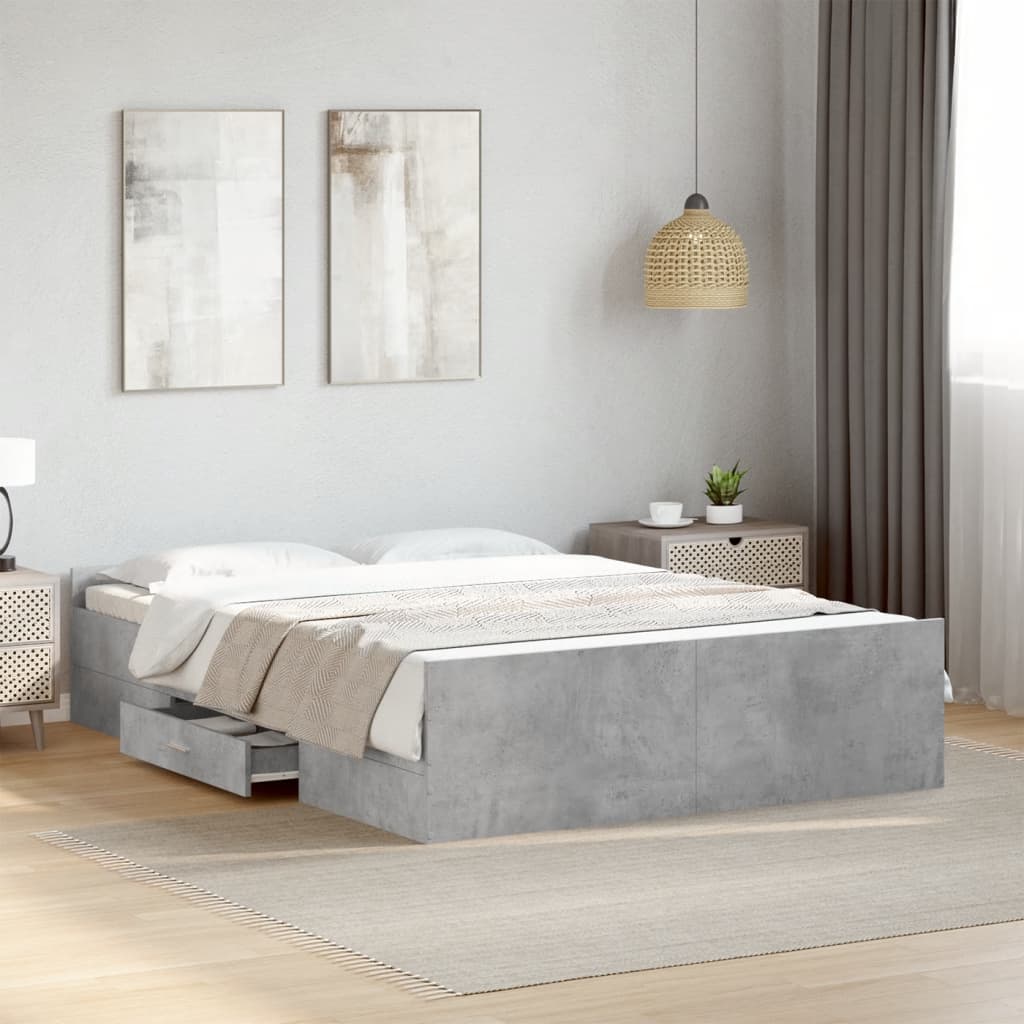 Bed Frame With Drawers Without Mattress Small Double