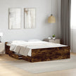 Bed Frame With Drawers Without Mattress Small Double