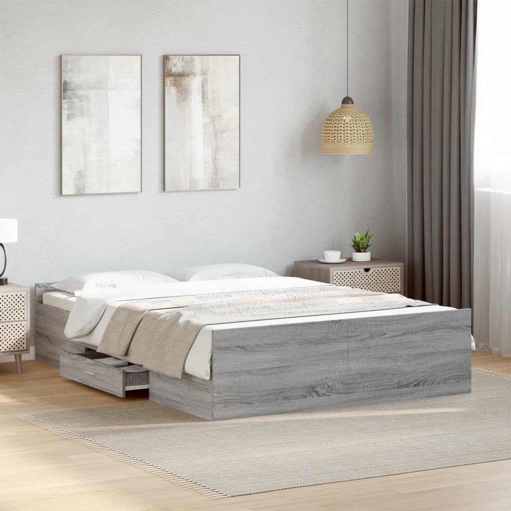 Bed Frame With Drawers Without Mattress Small Double