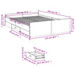 Bed Frame With Drawers Without Mattress Small Double