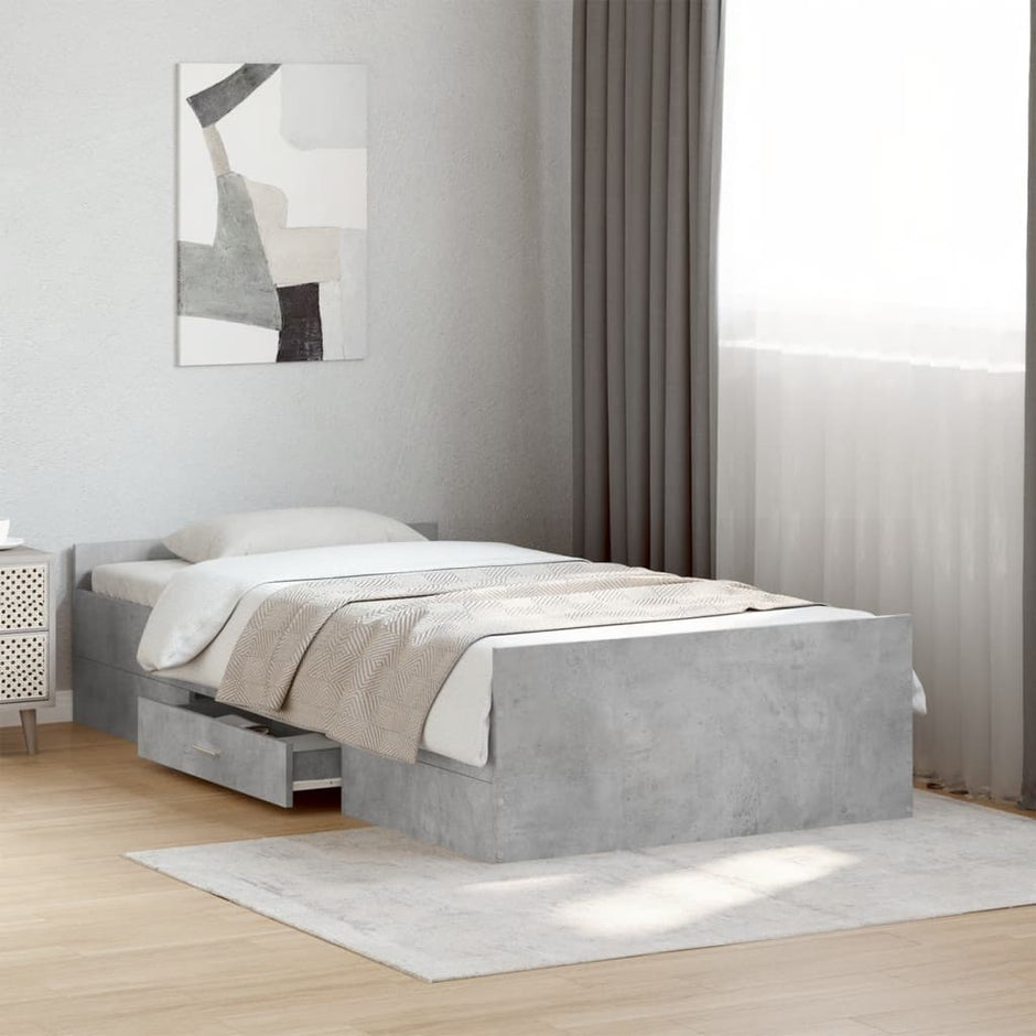 Bed Frame With Drawers Without Mattress Small Double