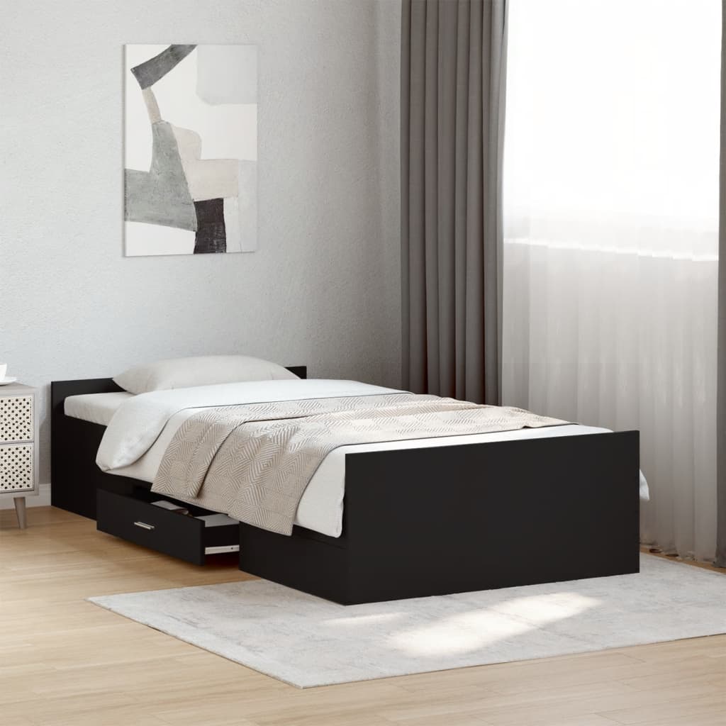 Bed Frame With Drawers Without Mattress Small Double