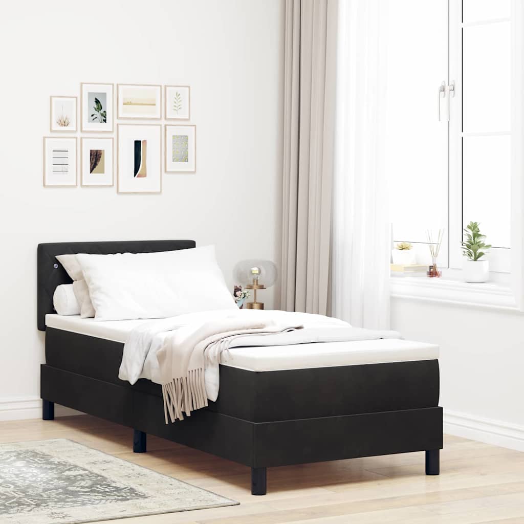 Boxspring Bed Met Hoofdeinde Fluweel