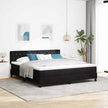 Boxspring Bed Met Hoofdeinde Fluweel