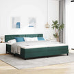Boxspring Bed Met Hoofdeinde Fluweel