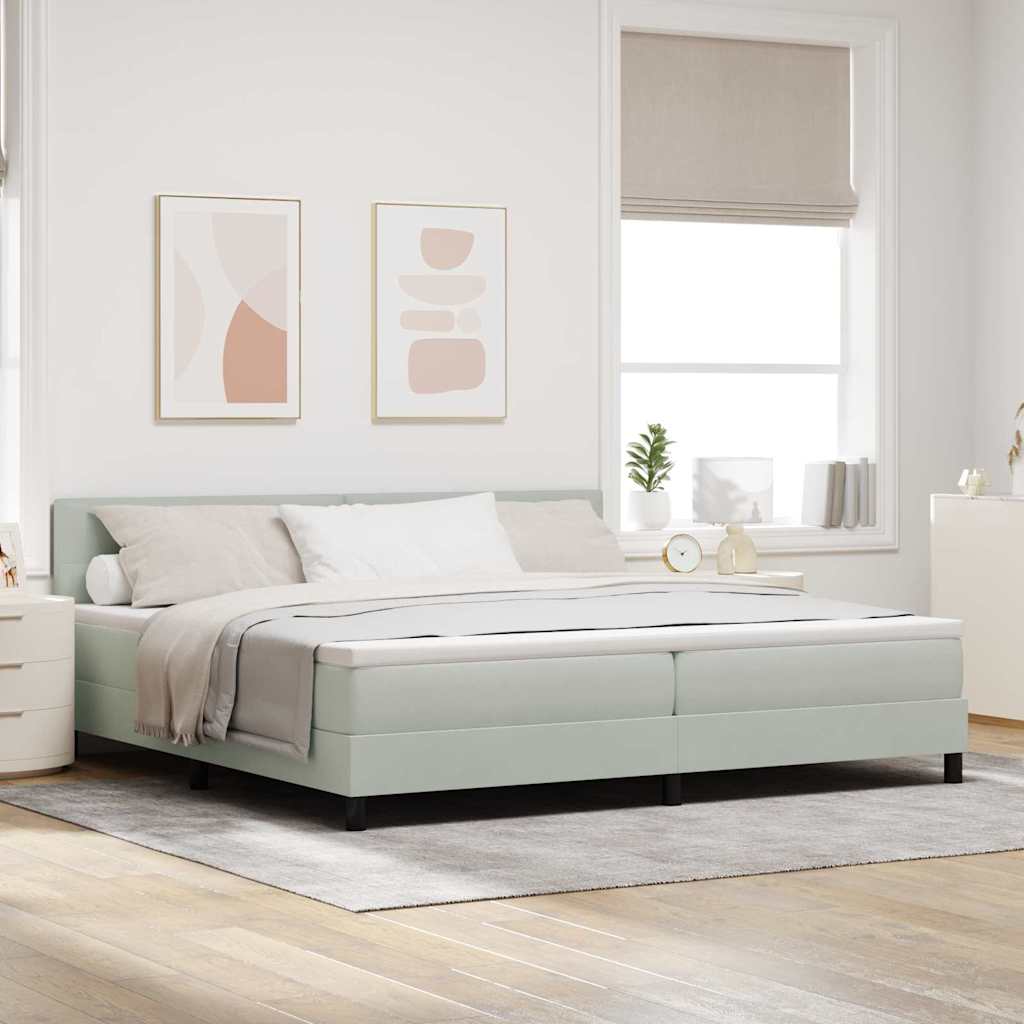 Boxspring Bed Met Hoofdeinde Fluweel
