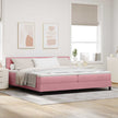Boxspring Bed Met Hoofdeinde Fluweel