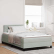 Boxspring Bed Met Hoofdeinde Fluweel