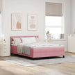 Boxspring Bed Met Hoofdeinde Fluweel