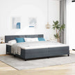 Boxspring Bed Met Hoofdeinde Fluweel