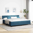 Boxspring Bed Met Hoofdeinde Fluweel