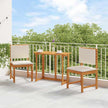 2 St Tuinstoel Massief Acaciahout Bruin