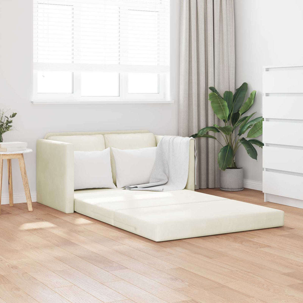 Slaapbank 74 X 77 X 81 Cm Fluweel