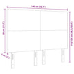 Hoofdbord 144 Cm Corduroy Stof