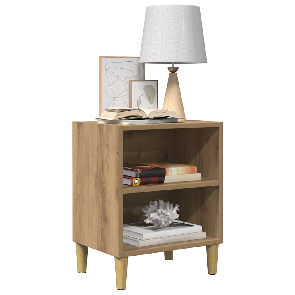 Bedkast 2 St 40 X 30 X 50 Cm Bewerkt Hout
