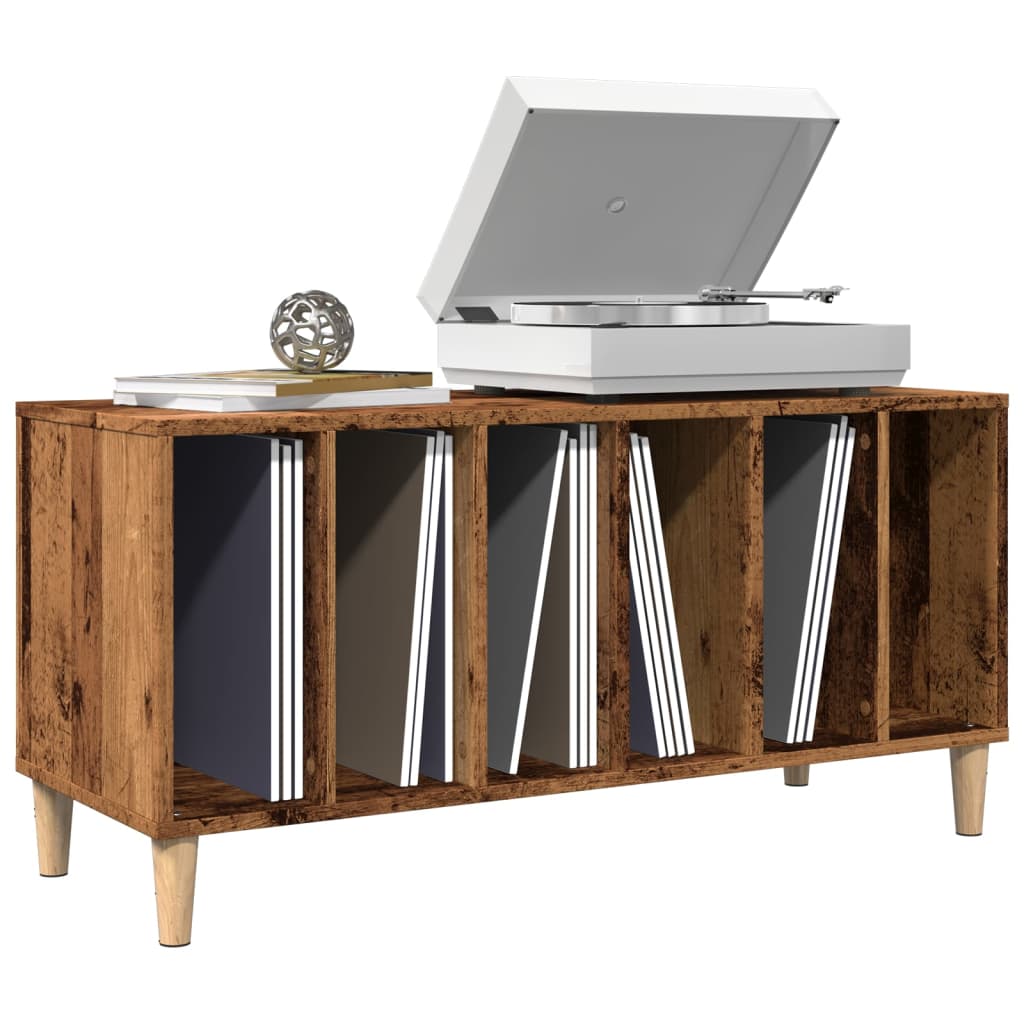 Platenkast Met Plank 100 X 38 X 48 Cm Bewerkt Hout