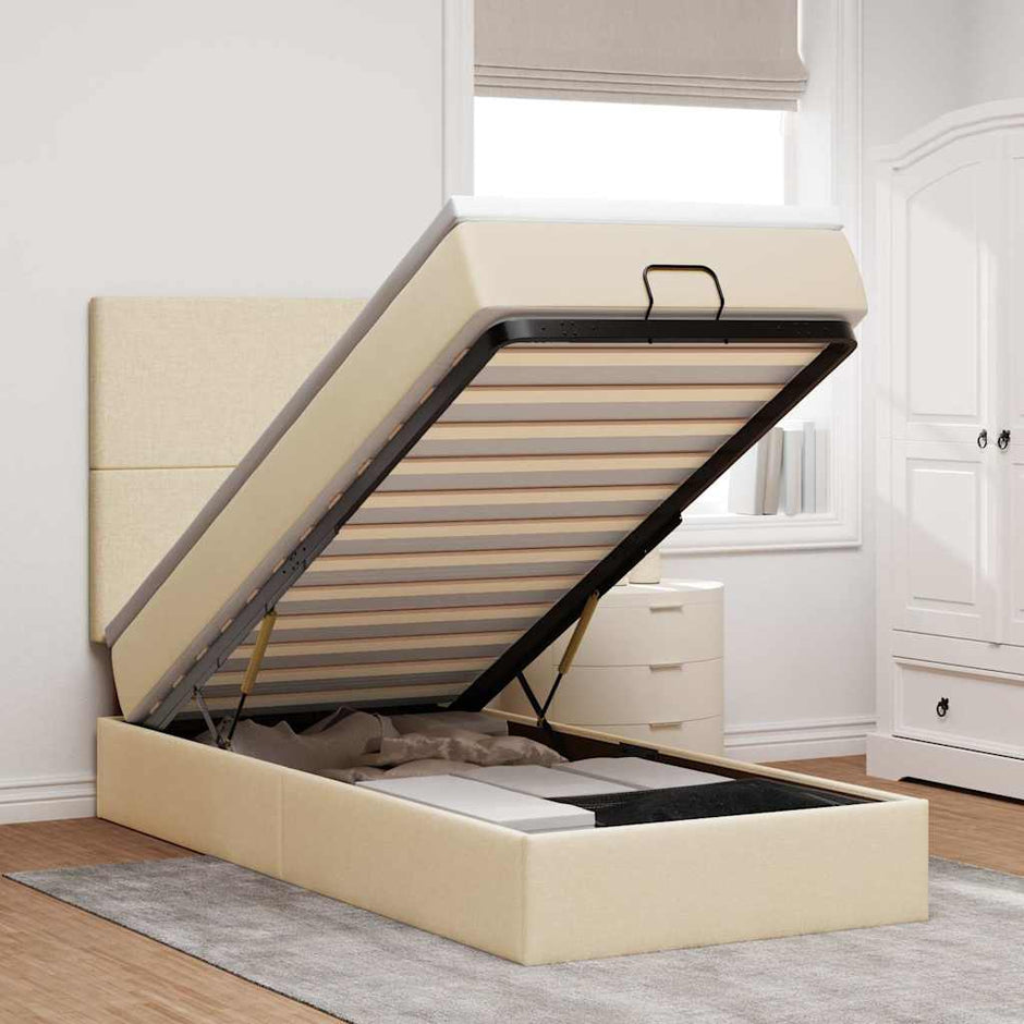 Ottoman Bed Met Matras 140X190Cm Stof