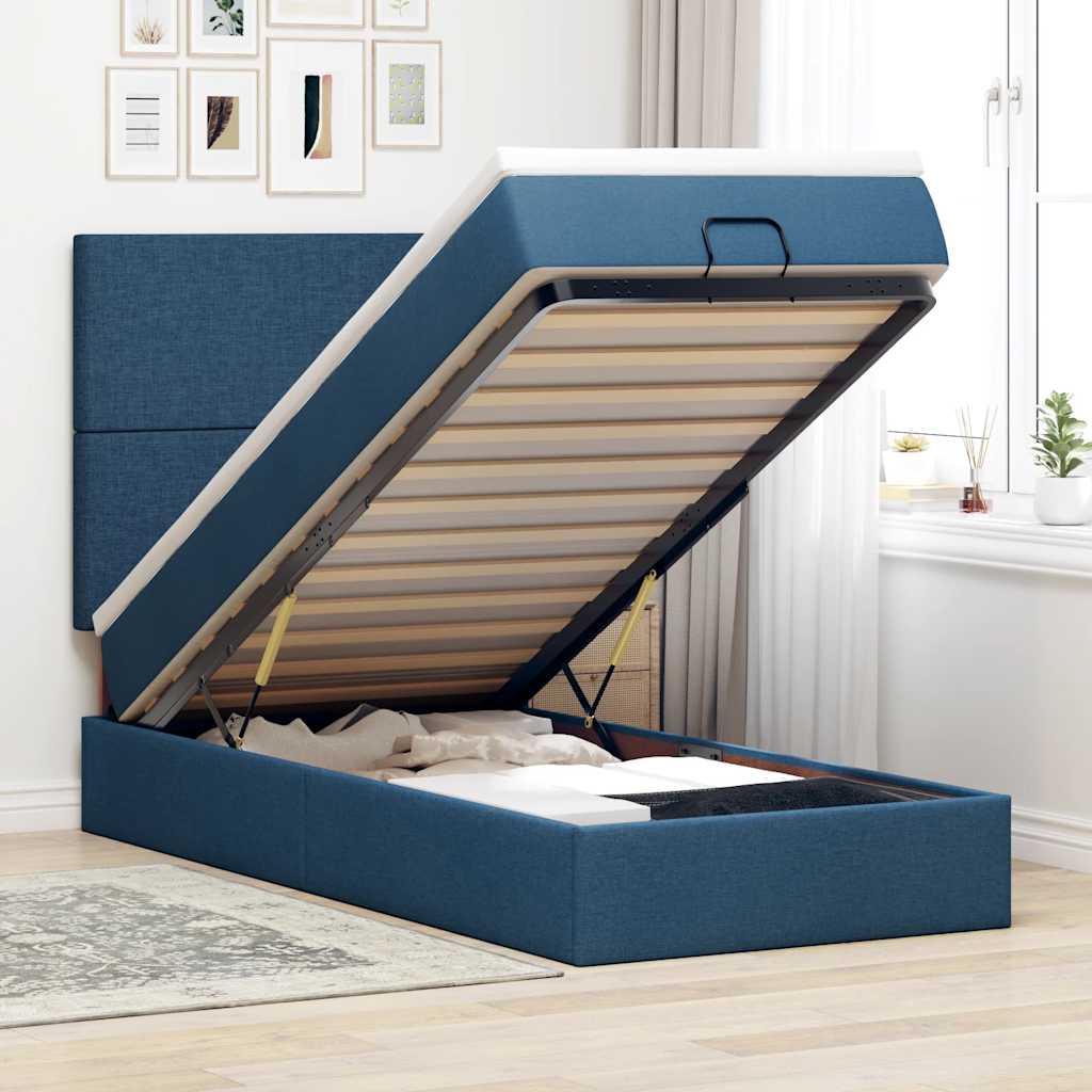 Ottoman Bed Met Matras 140X190Cm Stof