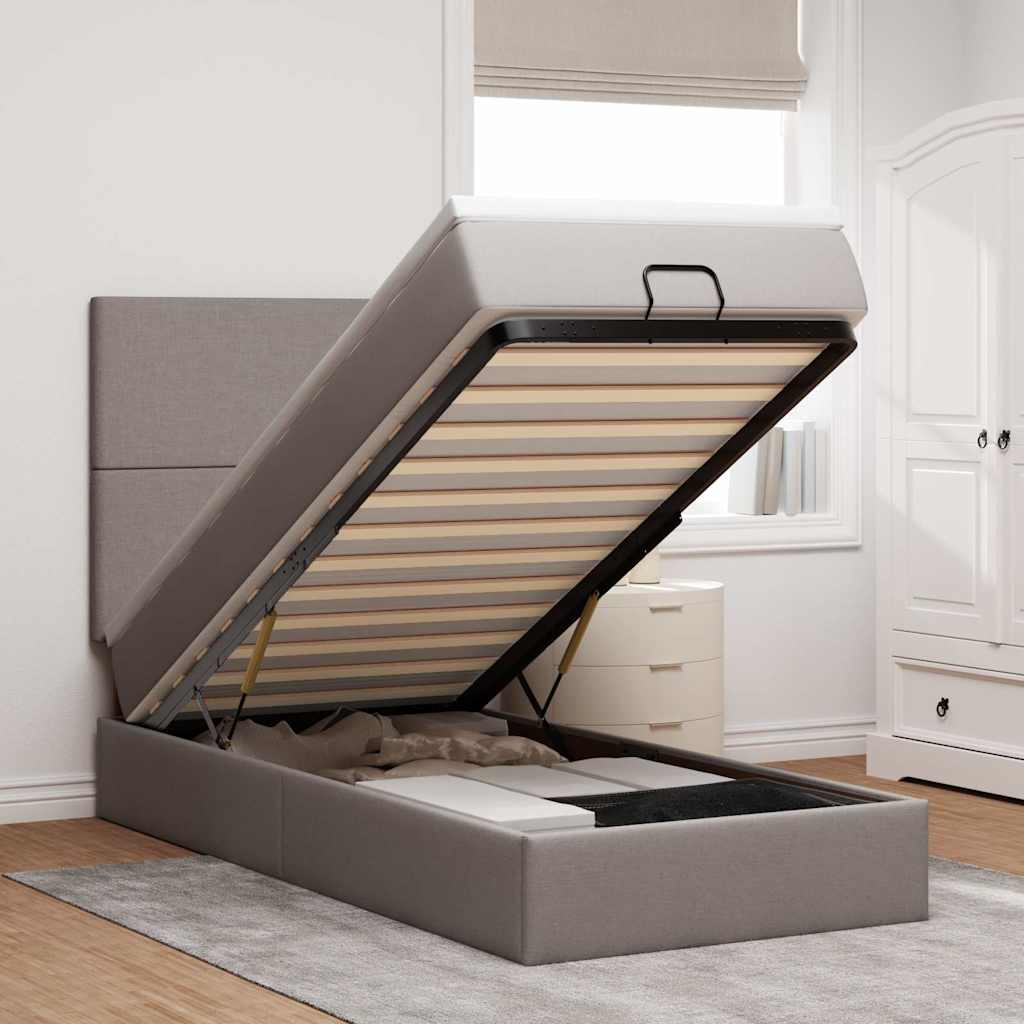 Ottoman Bed Met Matras 140X190Cm Stof