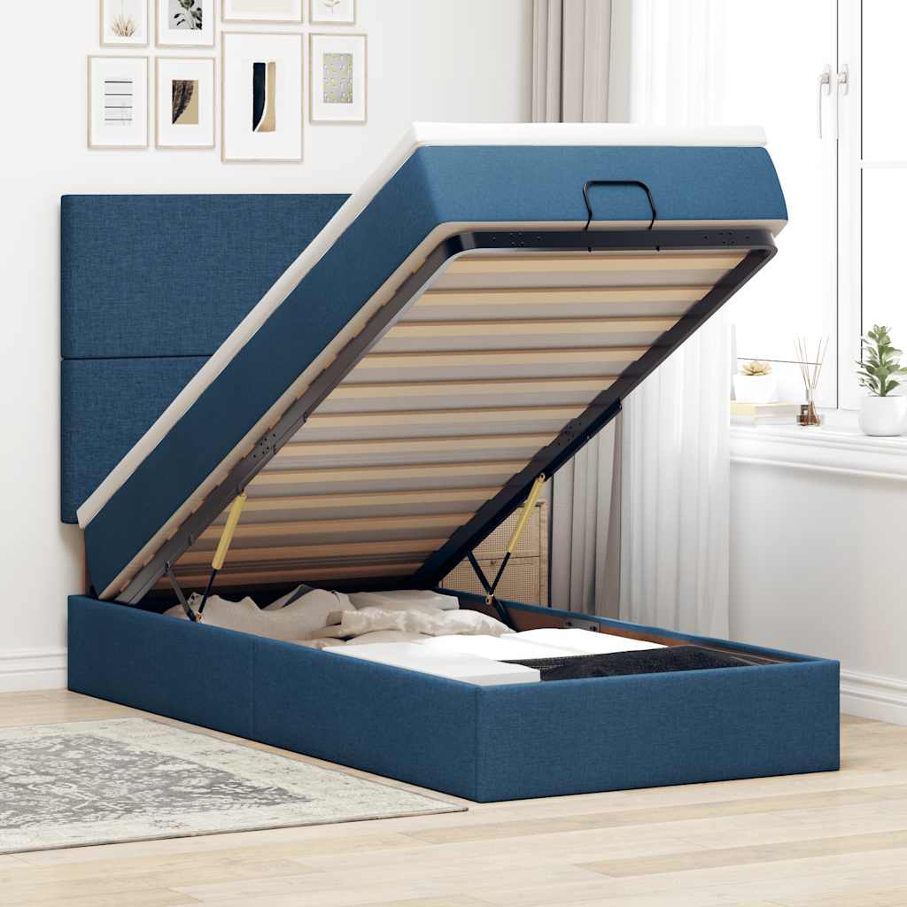 Ottoman Bed Met Matras 140X190Cm Stof