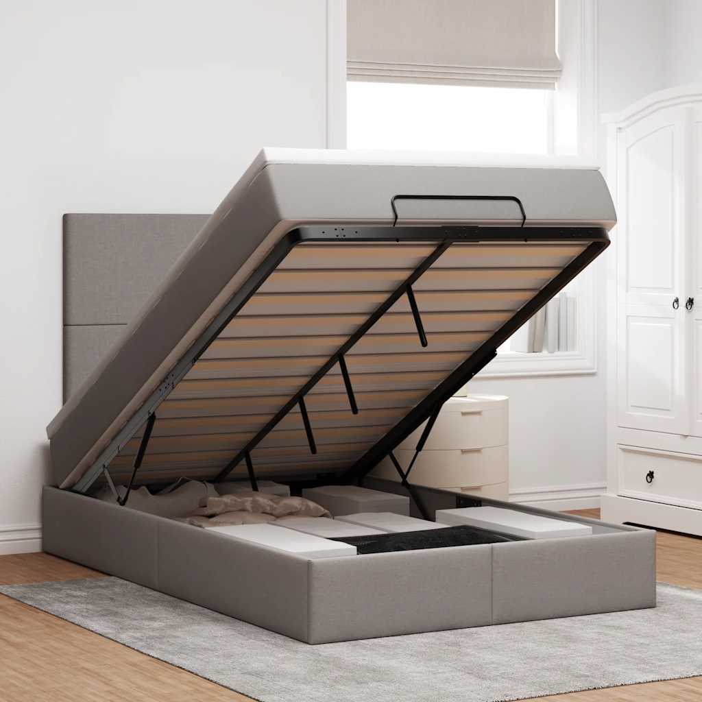 Ottoman Bed Met Matras 140X190Cm Stof