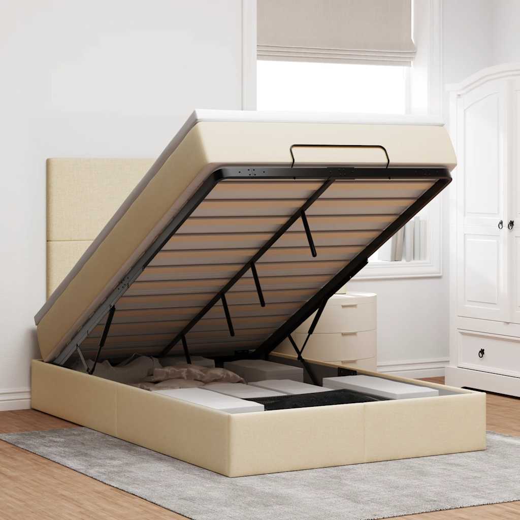 Ottoman Bed Met Matras 140X190Cm Stof