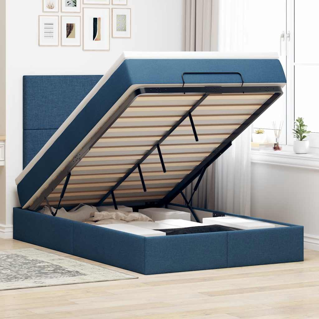 Ottoman Bed Met Matras 140X190Cm Stof