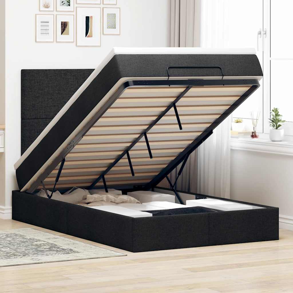 Ottoman Bed Met Matras 140X190Cm Stof