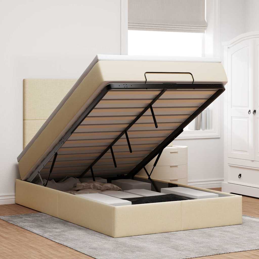 Ottoman Bed Met Matras 140X190Cm Stof