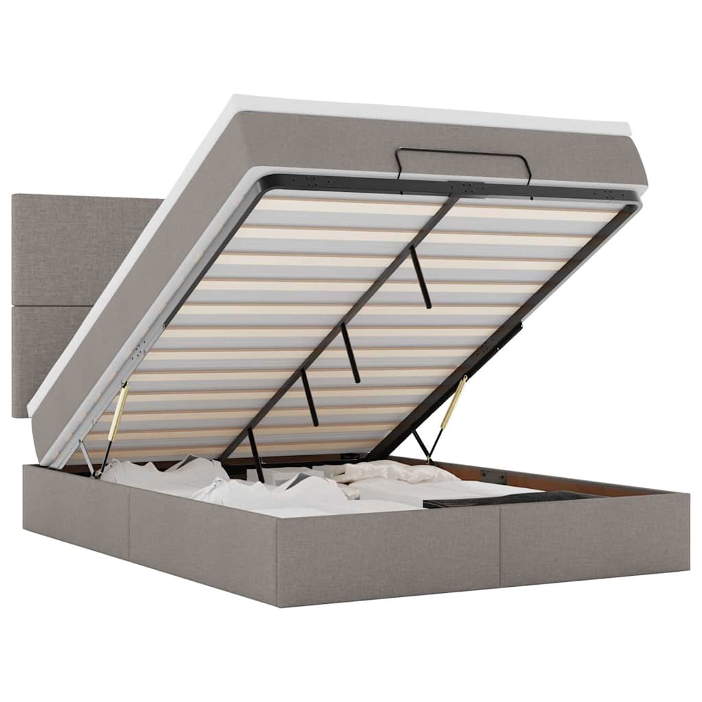 Ottoman Bed Met Matras 140X190Cm Stof