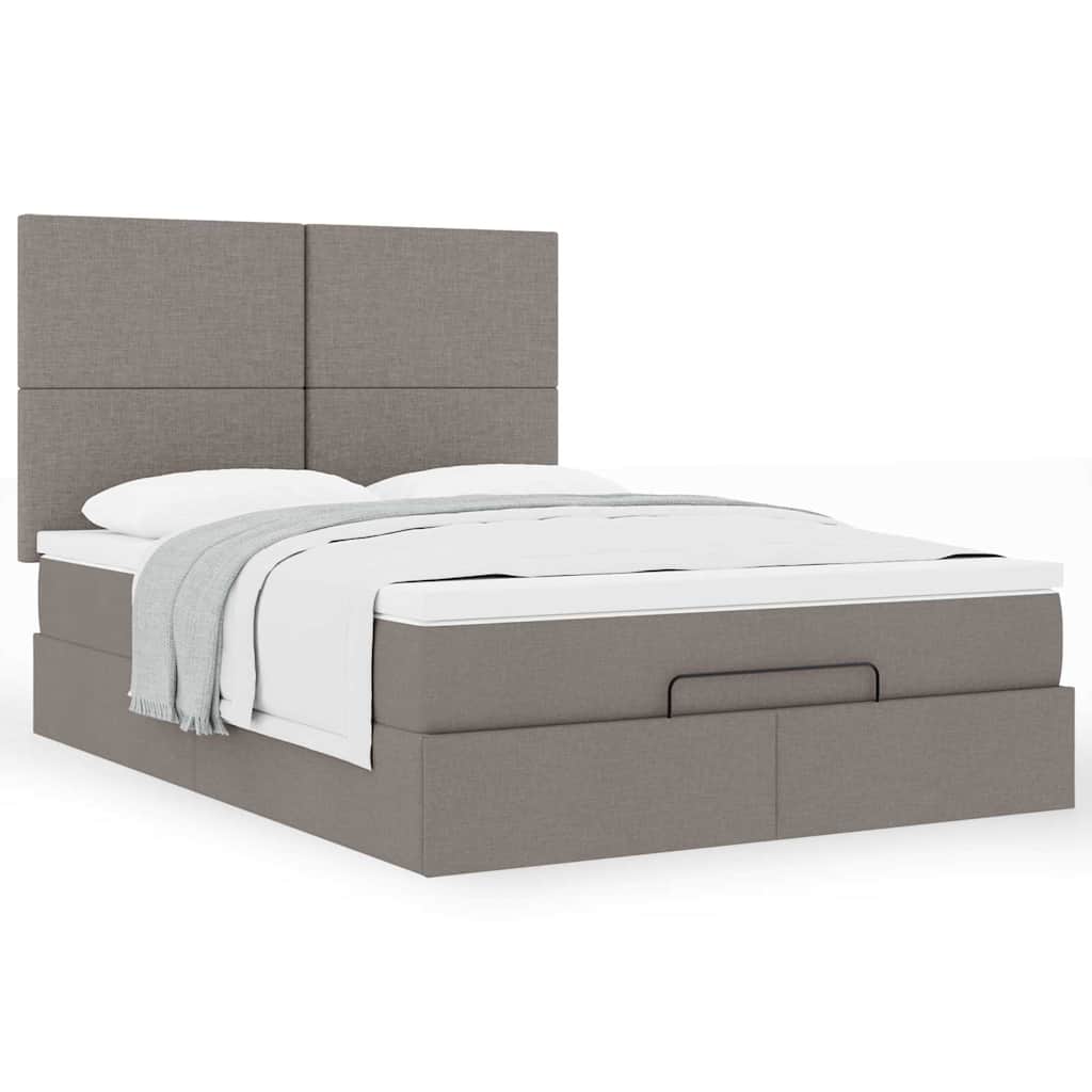 Ottoman Bed Met Matras 140X190Cm Stof
