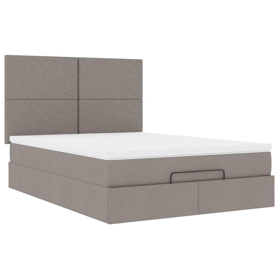 Ottoman Bed Met Matras 140X190Cm Stof
