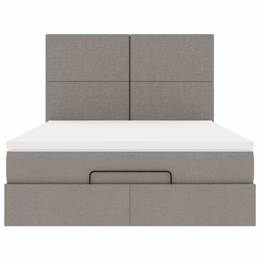 Ottoman Bed Met Matras 140X190Cm Stof
