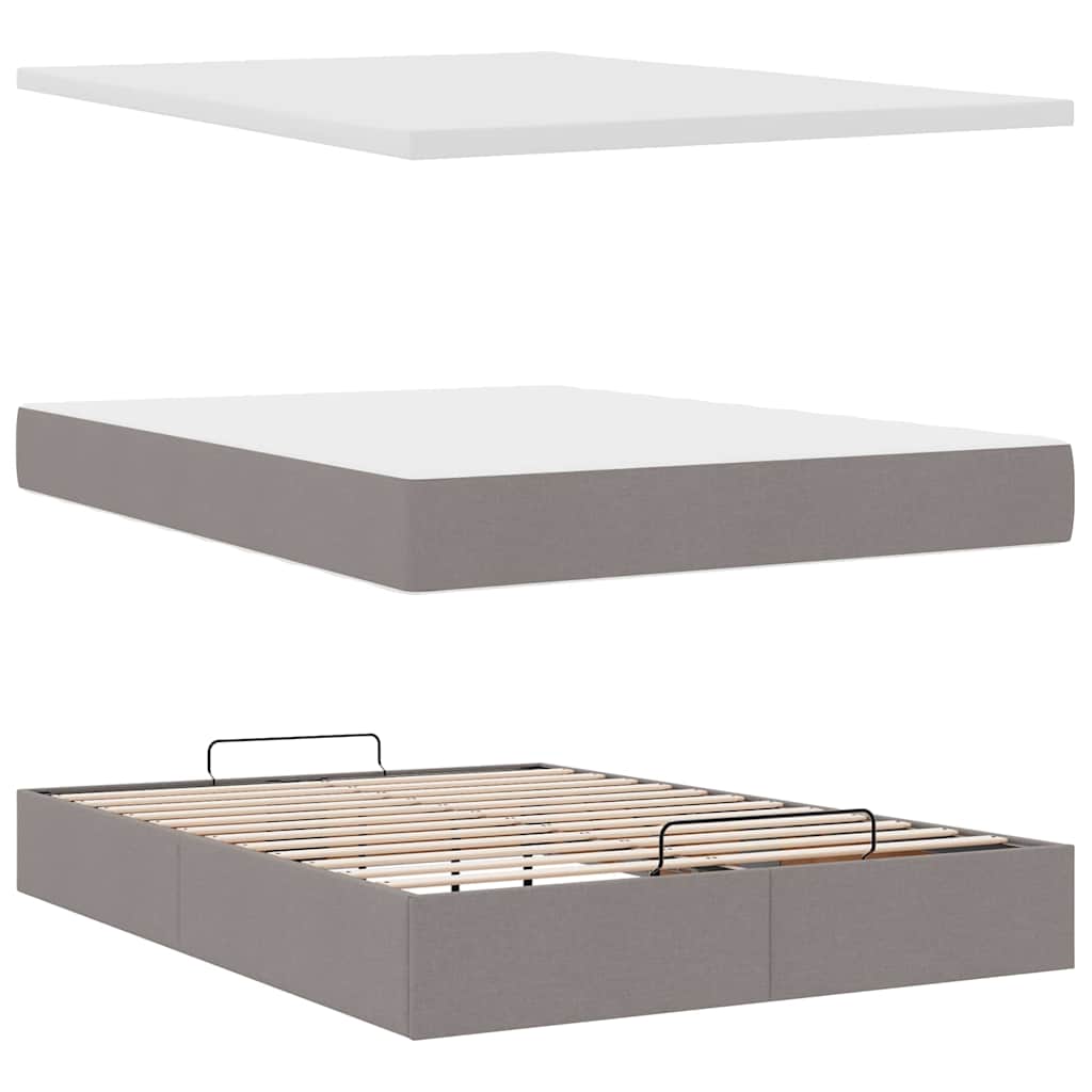 Ottoman Bed Met Matras 140X190Cm Stof