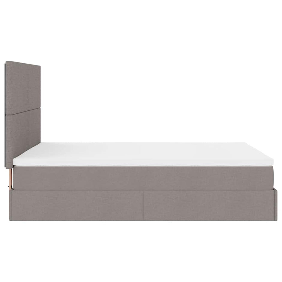 Ottoman Bed Met Matras 140X190Cm Stof