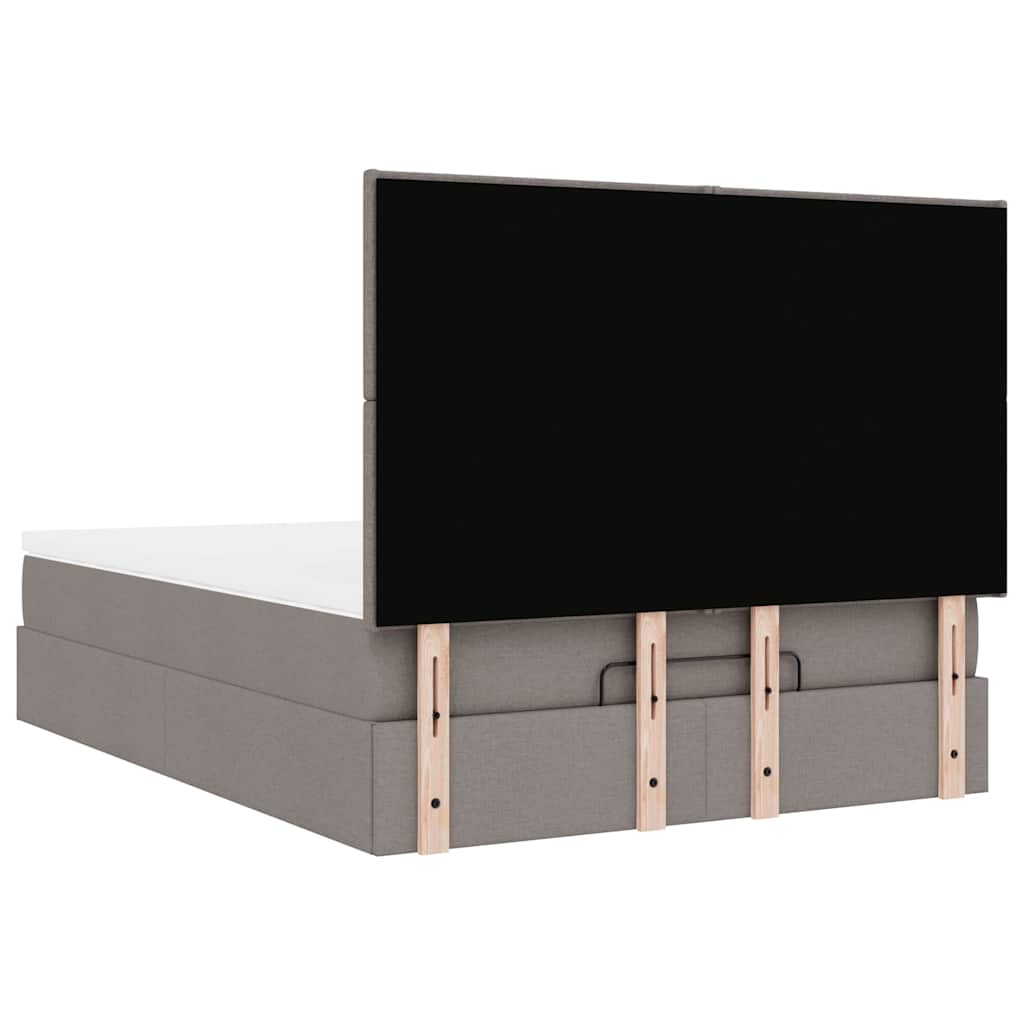 Ottoman Bed Met Matras 140X190Cm Stof