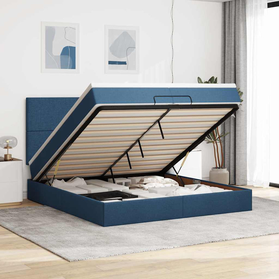 Ottoman Bed Met Matras 140X190Cm Stof