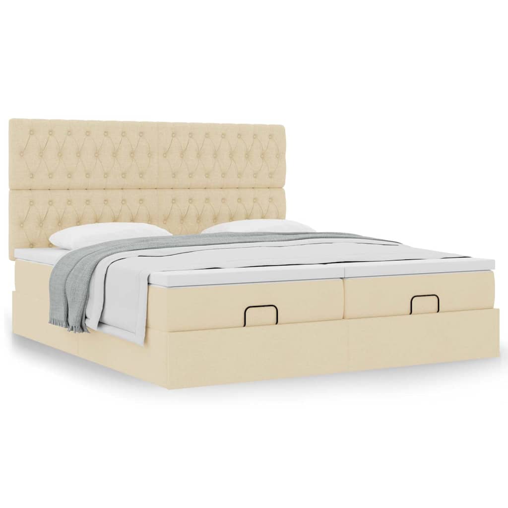 Ottoman Bed Met Matrassen 180X200Cm Stof Kleurig