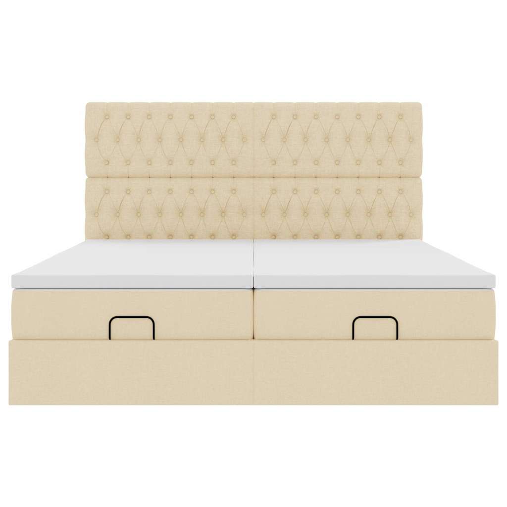 Ottoman Bed Met Matrassen 180X200Cm Stof Kleurig