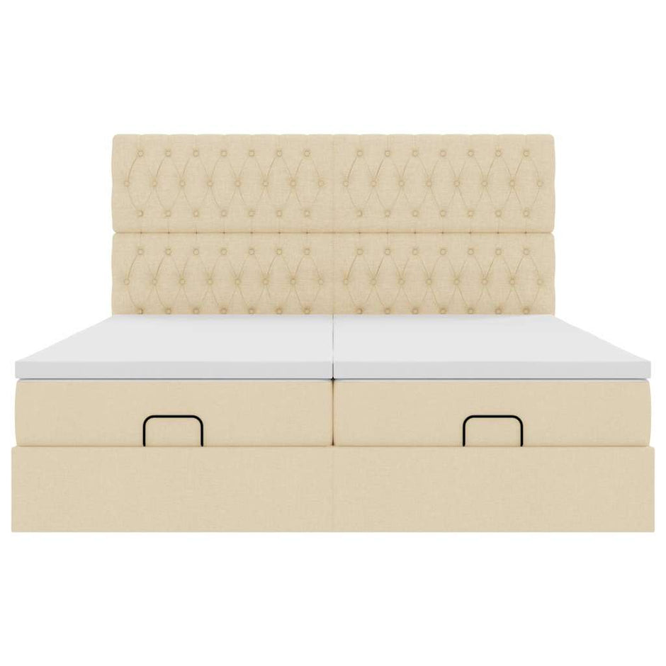 Ottoman Bed Met Matrassen 180X200Cm Stof Kleurig