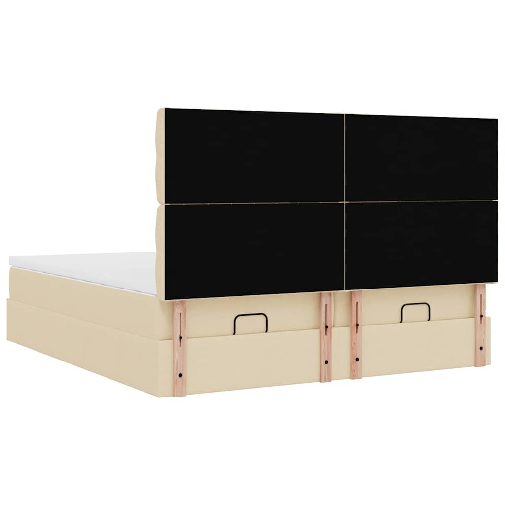 Ottoman Bed Met Matrassen 180X200Cm Stof Kleurig