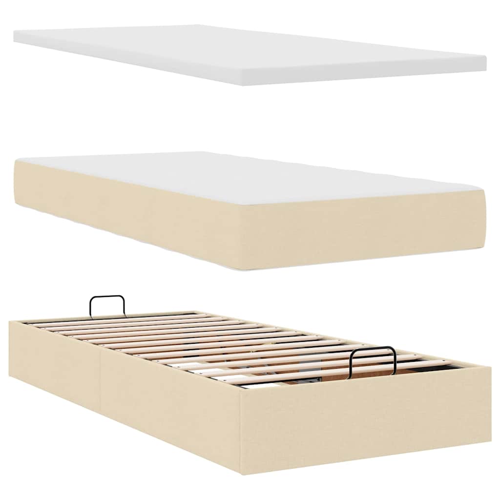 Ottoman Bed Met Matrassen 180X200Cm Stof Kleurig