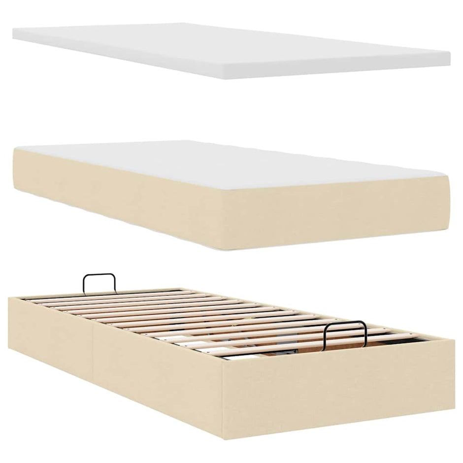 Ottoman Bed Met Matrassen 180X200Cm Stof Kleurig