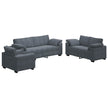 3-Delige Loungeset Met Kussens Fluweel