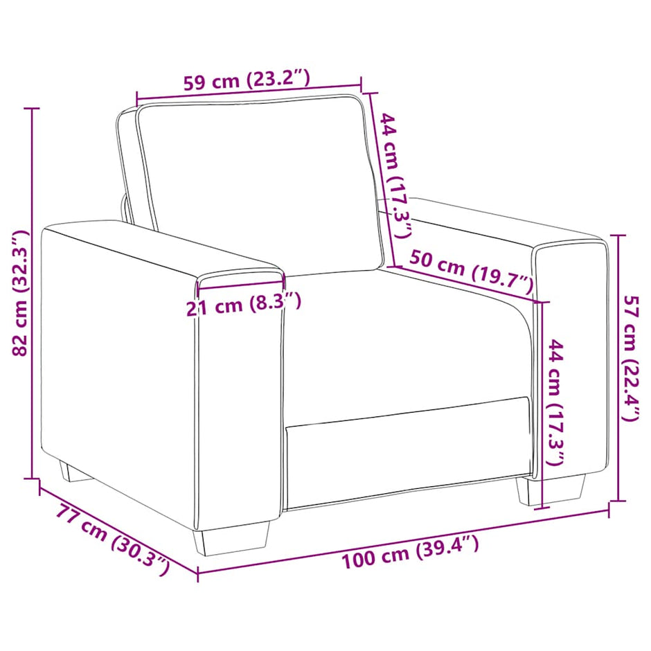 3-Delige Loungeset Met Kussens Fluweel