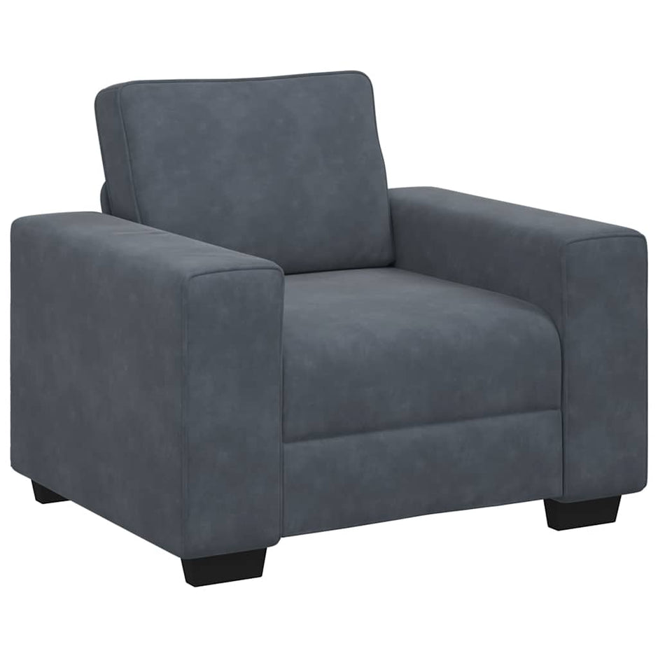 3-Delige Loungeset Met Kussens Fluweel